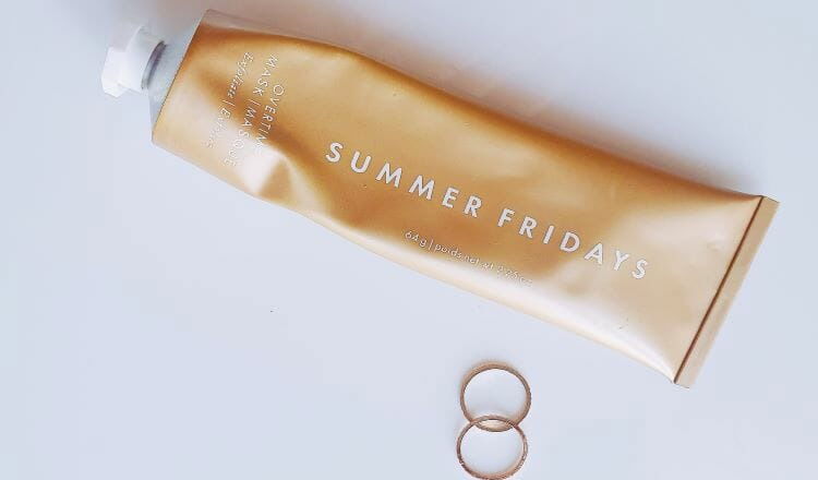 Summer Fridays Overtime mask packaging