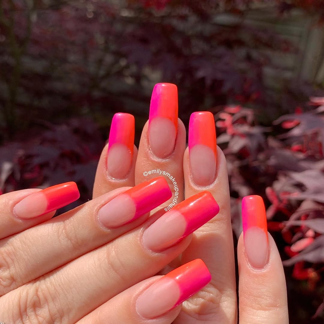 Square ombre nails