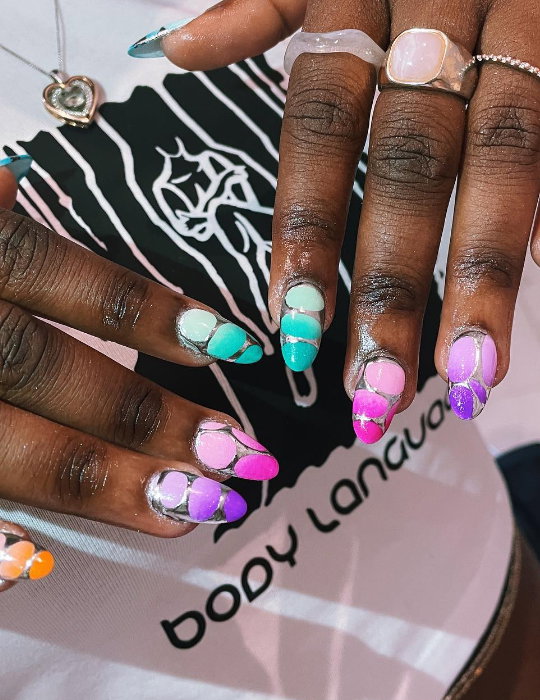 multicoloured ombre jess