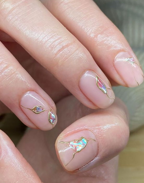 gold nail designs