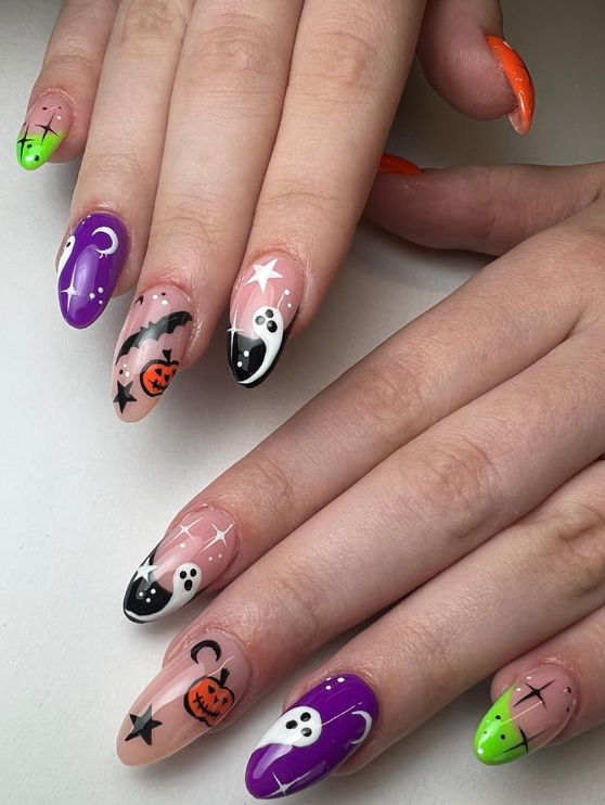 halloween nails nat