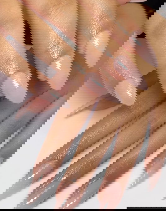 nude bubblebath nails