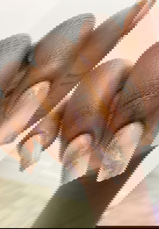 nude marble nails kouture