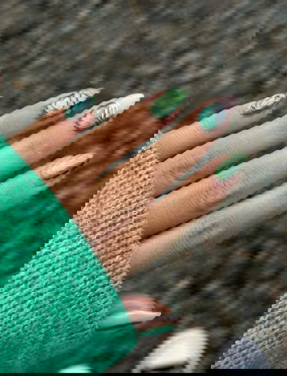 3d mirror chrome nails