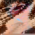 Woman after applying retinol to her skin