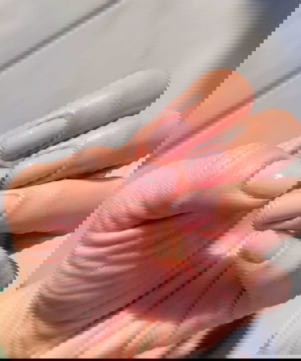 nude pink nails 2 short hang