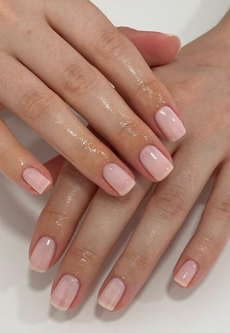 nude pink nails