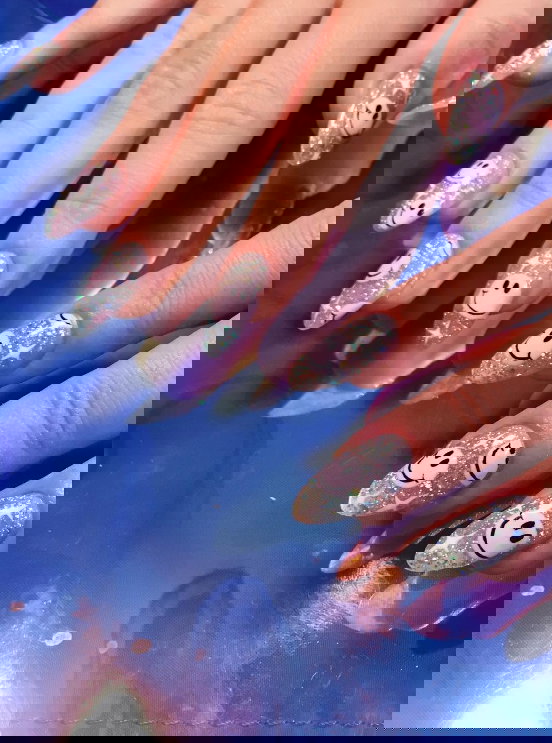 Screenshot 2024-10-23 122800 | Live That Glow silver glitter almond nails