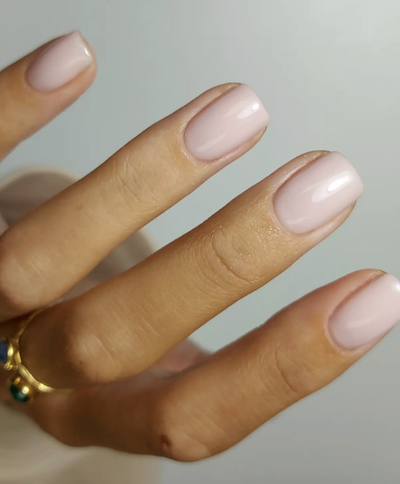 Milky bubble bath pink nails | Live That Glow Milky bubble bath pink nails
