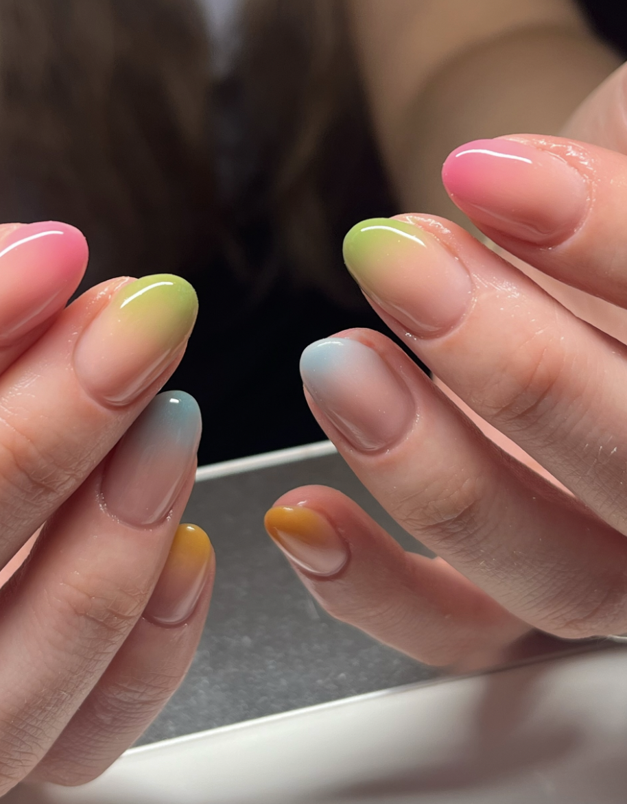 Pastel ombre acrylics | Live That Glow Pastel ombre acrylics