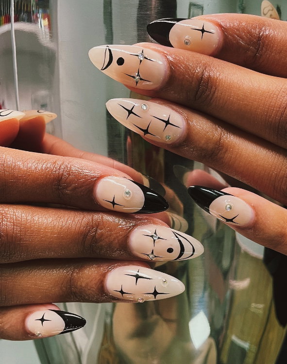 white almond nails | Live That Glow