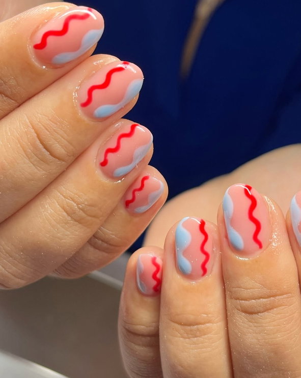 swirl squiggle nail art