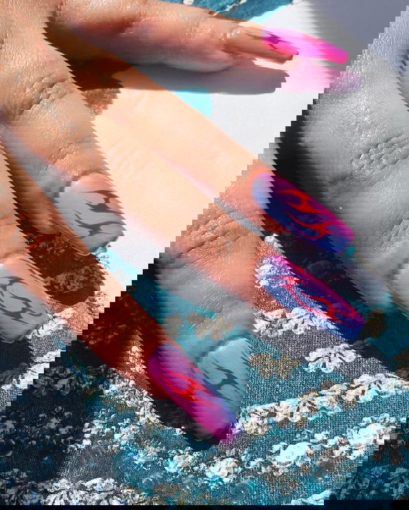 Screenshot 2024-10-25 141603 | Live That Glow blue and pink ombre nails coffin