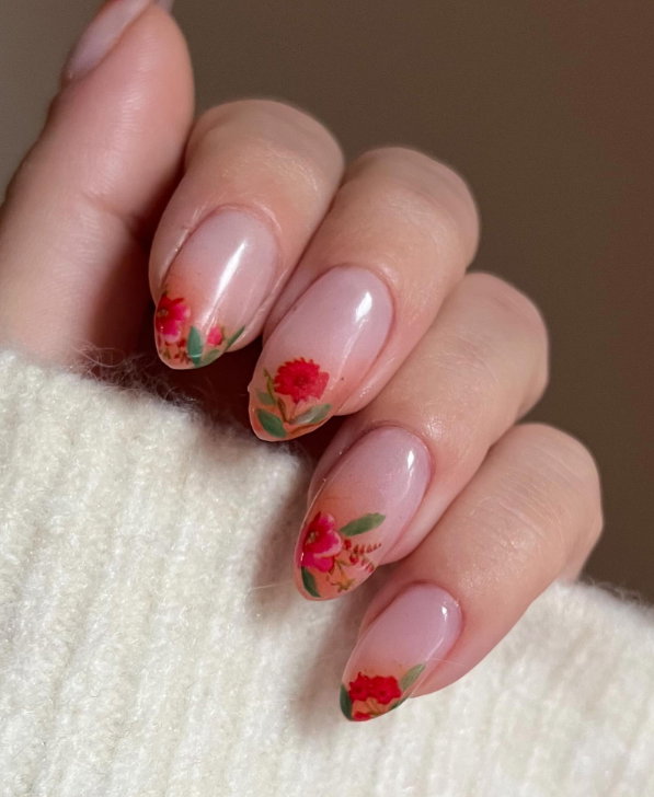 almond nail design