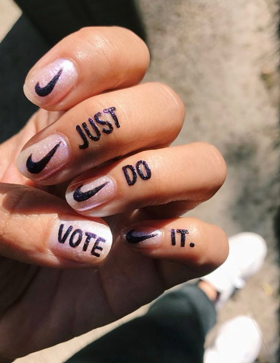 alphabet nails
