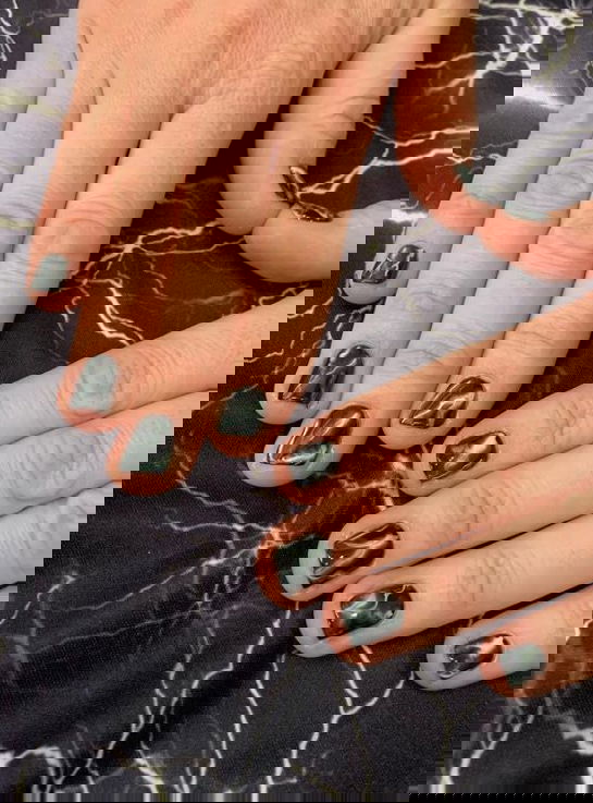 black stormcloud nails