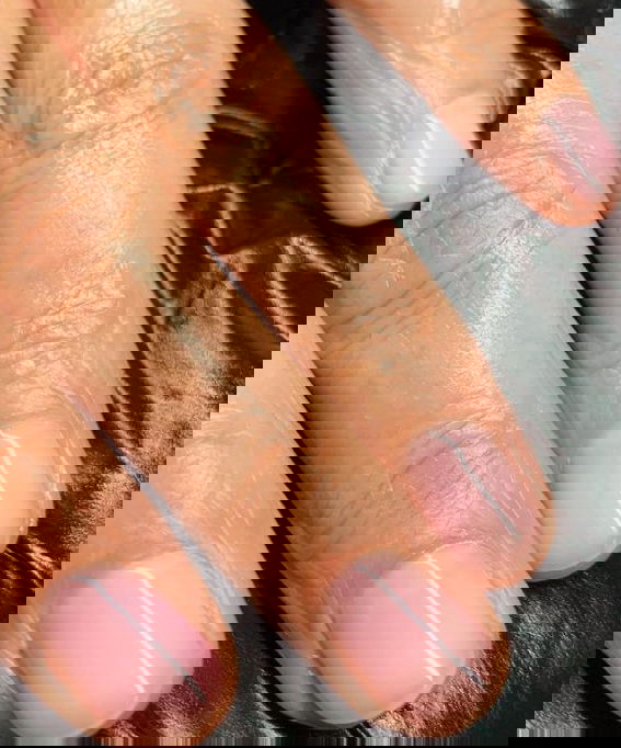 sheer light pink nails