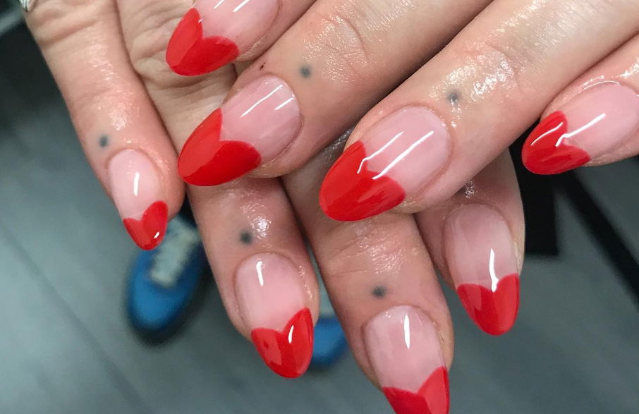 easy valentines nails