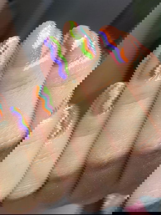 gel pastel nails | Live That Glow gel pastel nails