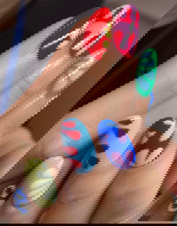 mismatched matisse manicure