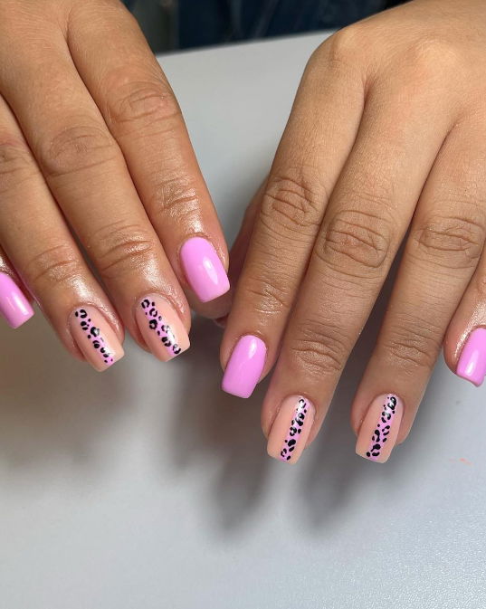 pastel stripe nails | Live That Glow pastel stripe nails