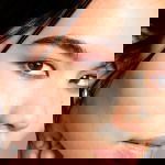 Girl with a smokey eye brown eyes eyeshadow