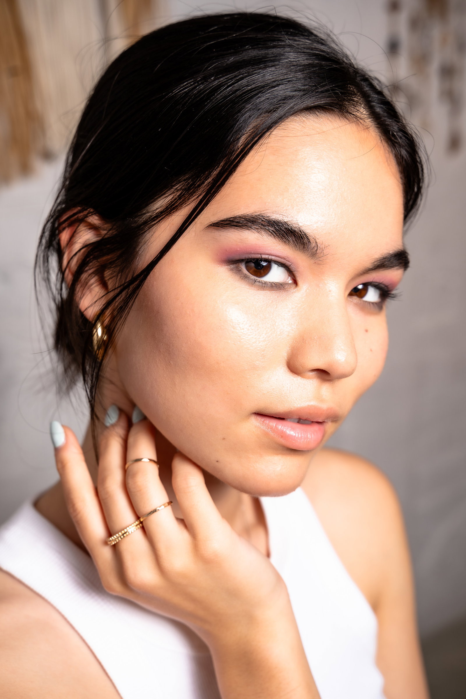 Girl with a smokey eye