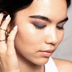 Girl with smokey eye makeup