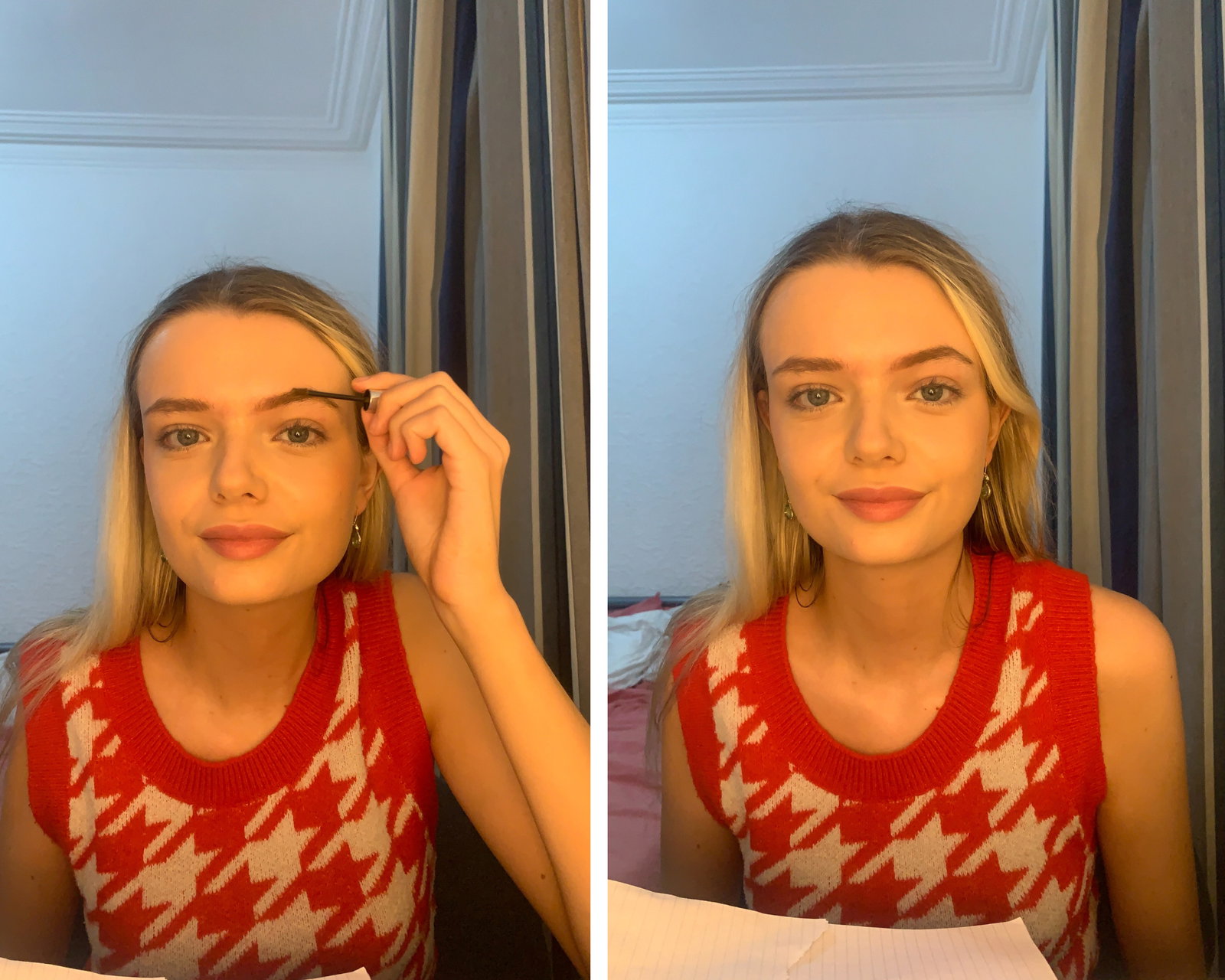 before and after eyebrow gel
