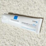 Close-up of La Roche-Posay Cicaplast Baume B5+ balm tube