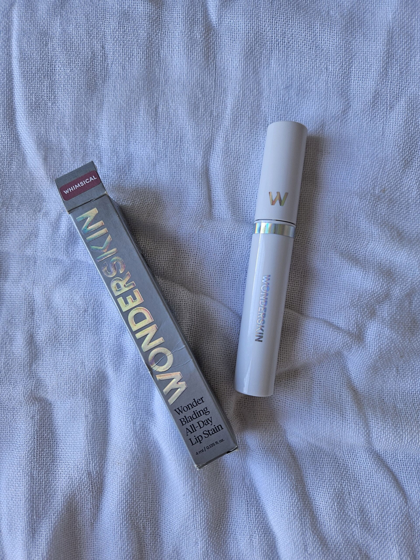 Wonderskin Wonder Blading Lip Stain Masque in Whimsical with packaging
