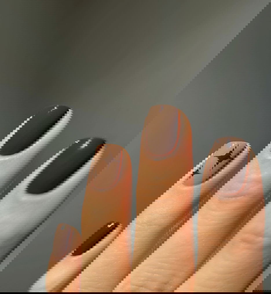 Brown gingerbread nails