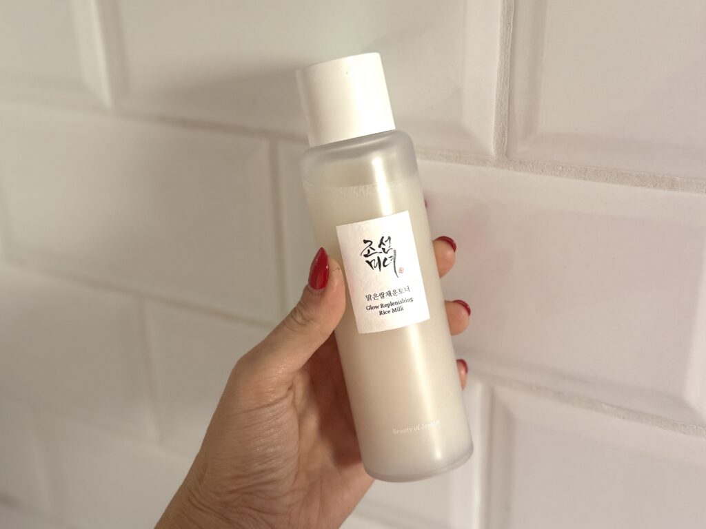 Beauty of joseon Glow Replenishing Rice Milk in hand