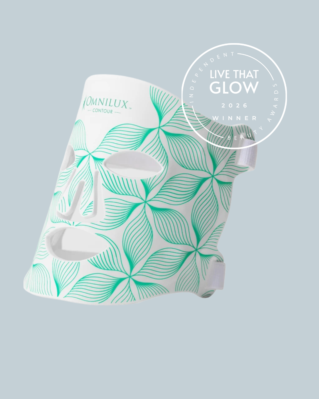 Live That Glow Independent Beauty Awards 2026 Hero Beauty Tool Winner - Omnilux Contour | Live That Glow Hero Beauty Tool: Winner image for the Live That Glow Independent Beauty Awards 2026 featuring Omnilux Contour, winner of Hero Beauty Tool.