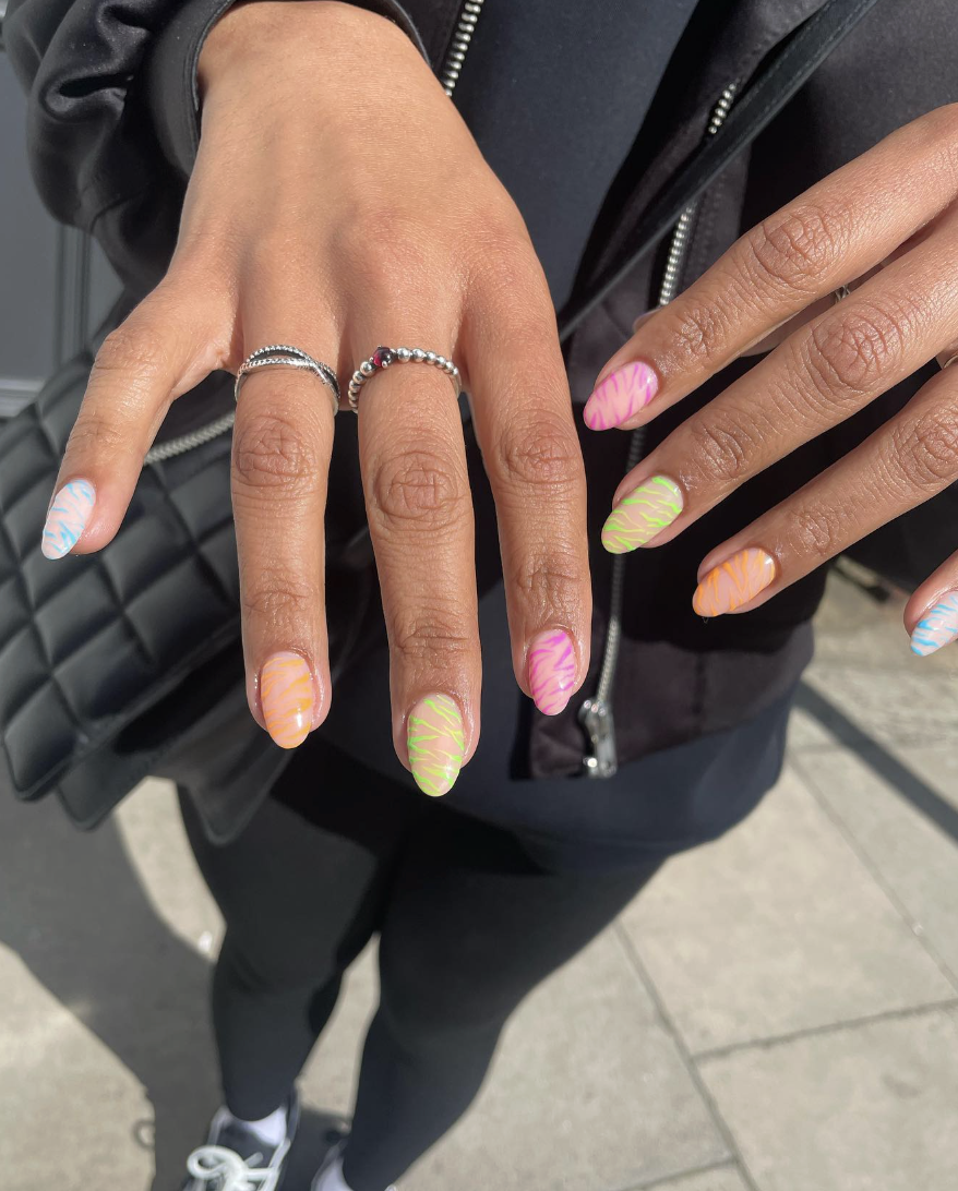 Pride Animal Print Nails