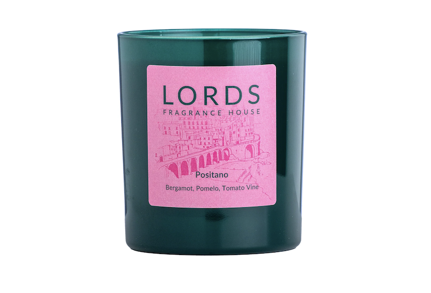 lords-fragrance-house-positano-candle | Live That Glow LORDS Fragrance House Positano Candle featured in Live That Glow's best English beauty products roundup