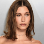 Hailey Bieber at a beauty event