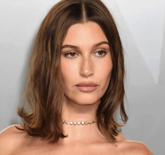 Hailey Bieber at a beauty event