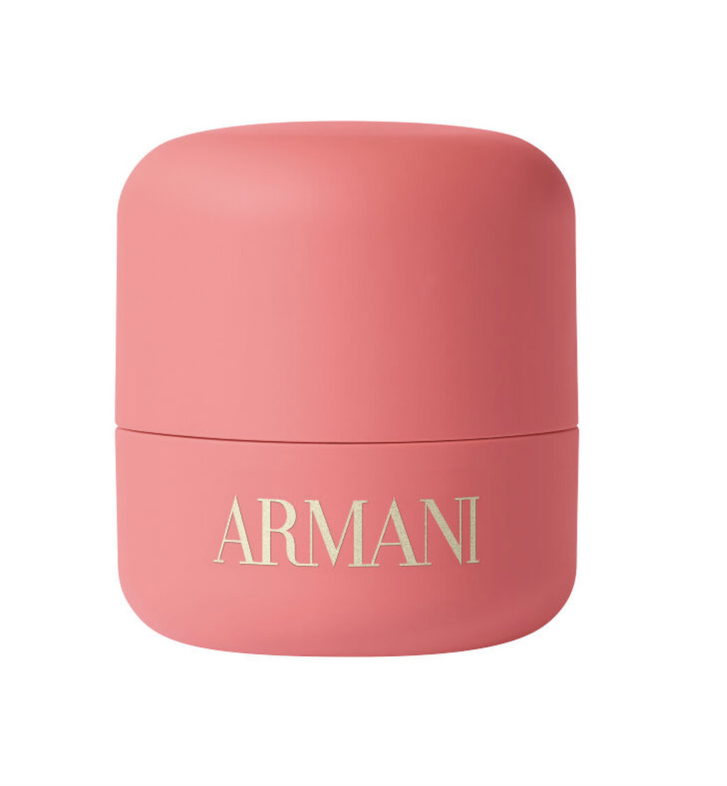 Pink Armani beauty compact with gold logo