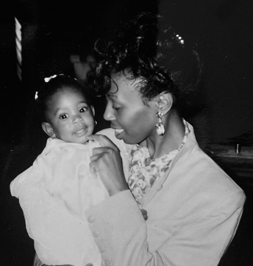 Nouri Bay founder Rianne Yansen as a baby with her mum