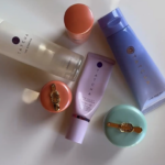 Tatcha skincare collection including The Milky Sunscreen SPF 50+, The Rice Wash and The Water Cream