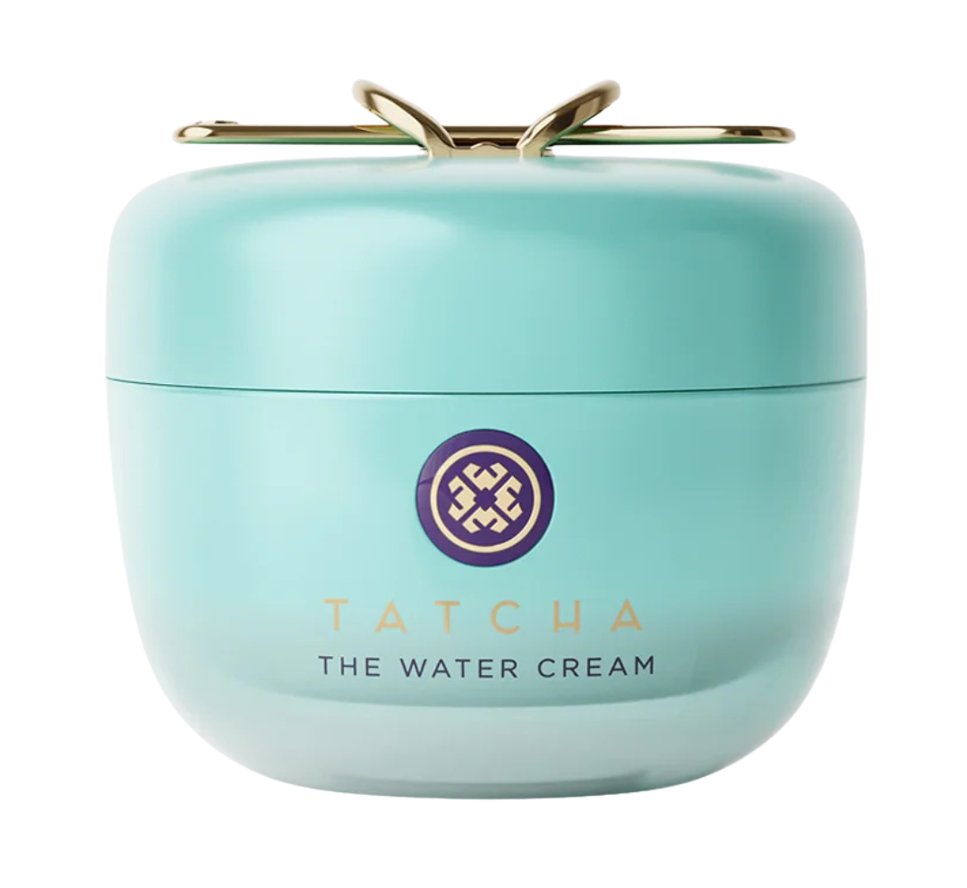 Tatcha The Water Cream oil-free moisturiser in its green jar
